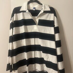 Old Navy Navy and White Rugby Shirt NWT